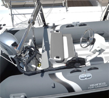 Tender with Center Console of 450F Lagoon Catamaran Yacht