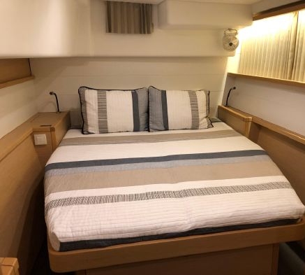 Aft Cabin of 450S Lagoon Catamaran Yacht