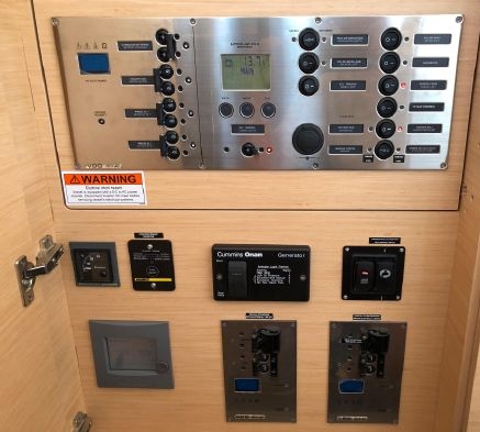 Electrical Panel of 450S Lagoon Catamaran Yacht