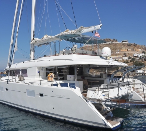 Med Moored LAGOON 620 Catamaran Yacht
