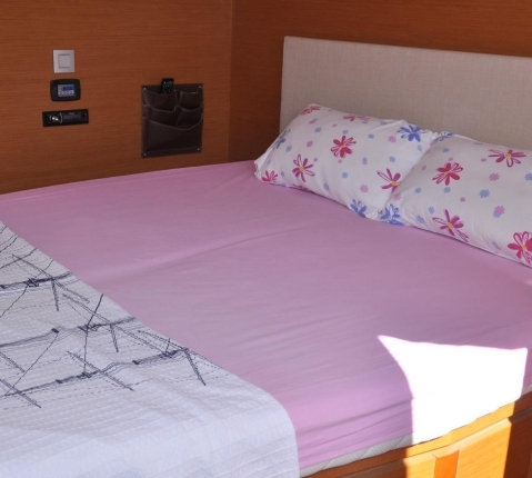 Starboard Forward Cabin of LAGOON 620 Catamaran Yacht