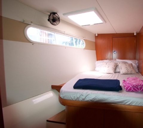 Port Forward Cabin of Leopard 46 Catamaran