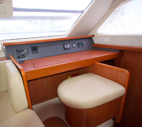 Navigation Station of Leopard 46 Catamaran