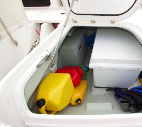 Generator Compartment of Leopard 46 Catamaran
