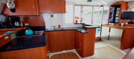 Salon of Leopard 46 Catamaran